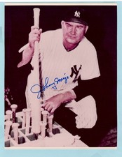 YANKEE 8X10 AUTOGRAPHS (2)-MIZE, RIZZUTO