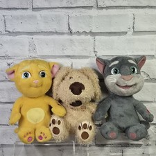 Talking Tom Bundle Soft Toy Plush Talk Back Tom Ginger & App Sounds Ben Outfit7