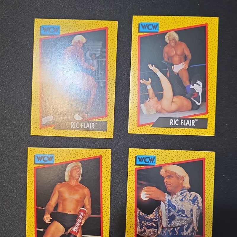 Impel 1991 WCW Wrestling 9-Card Lot Ric Flair Sting Big Al #36 #38 #43 #47