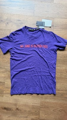 New Authentic Dsquared2 T-Shirt  My Junk is Gluten Free size Large MSRP $397
