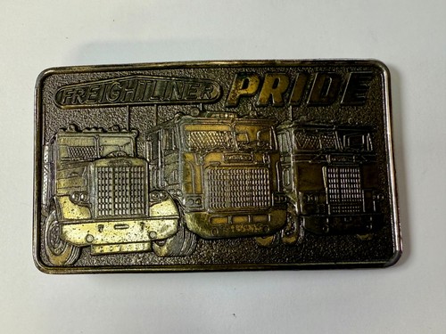 Freightliner Pride Semi Truck Drivers Advertisement Belt Buckle by Tonkin Inc. - Picture 17 of 18