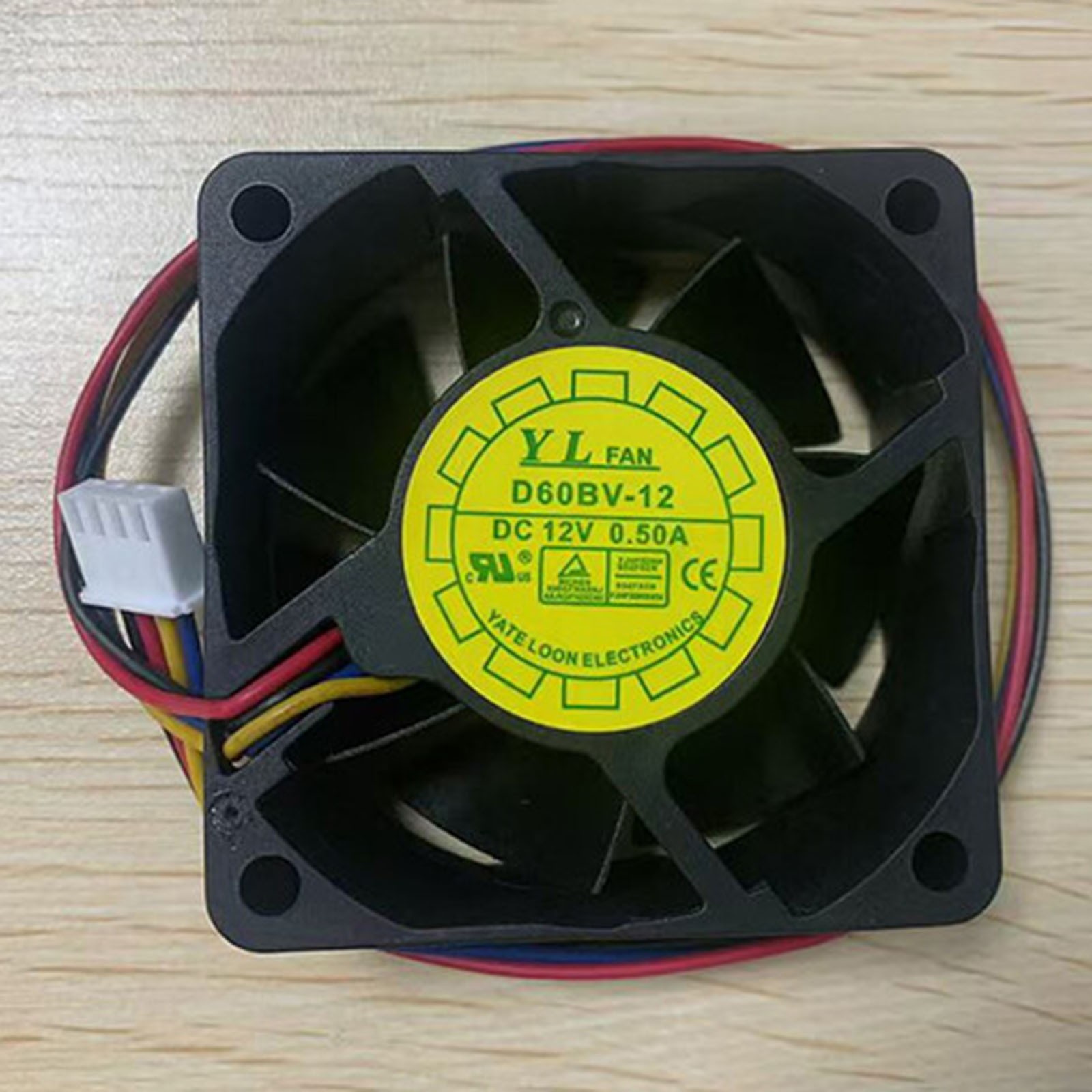 1X New YL FAN D60BV-12 Cooling Fan 6025 6CM 12V 0.50A 3Pin Fast Delivery