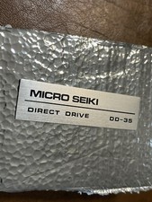 Vintage Micro Seiki DD-35 Parts Out - Logo Name Tag
