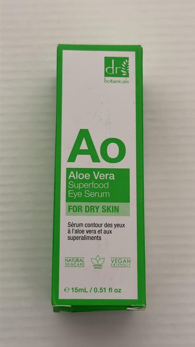 EYE Serum Aloe Vera Dr. Botanicals SUPER FOOD For Dry Skin 15 mL Full Size
