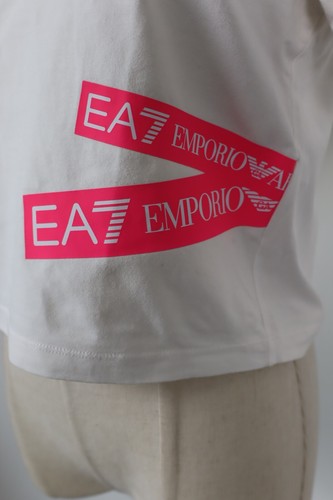 EMPORIO ARMANI EA7 MAGLIA DONNA TG S WOMAN CASUAL VINTAGE TOP T-SHIRT COTONE - Foto 4 di 9