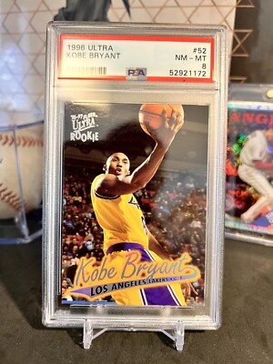 ⭐️ KOBE BRYANT 1996 FLEER ULTRA #52 PSA 8 NM-MT GRADED ROOKIE 