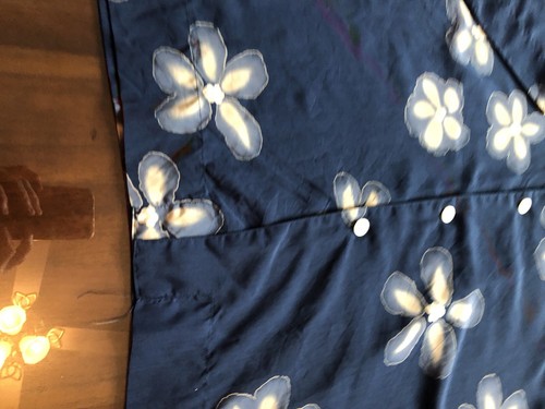 PH B NYC Button Up Shirt Blue Floral Size XL Men Short Sleeve - Picture 6 of 10