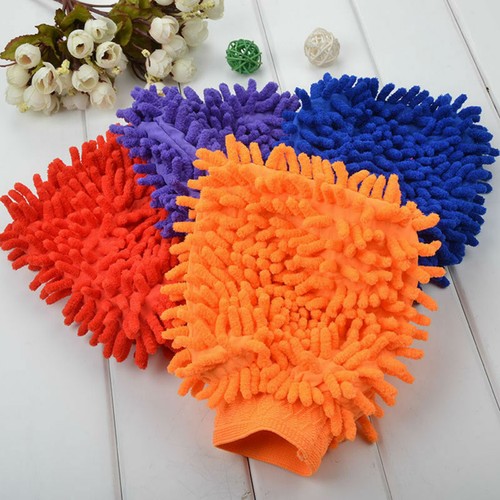 Car Cleaning Sponge Car Washing Glove Washing Glove Microfiber Hand Towel Cloth - Picture 4 of 9