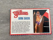 ACTION FIGURE CARD - The Iron Sheik (1986) LJN WWF WWE