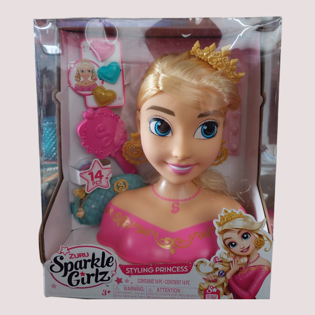 Zuru Sparkle Girlz Styling Princess Doll Head - Main Image