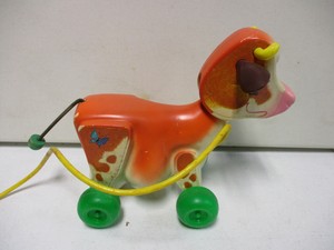 fisher price cow pull toy