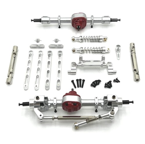 For 1/12 MN82 LC79 MN78 Alloy Metal Front Rear Axle Assembly /Shock absorber kit - Picture 3 of 11