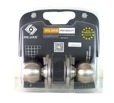 Privacy Quality Door Knobs Round Brushed Stainless Steel Entrance Security Lock