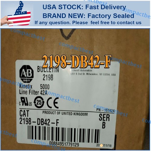 New Allen-Bradley 2198-DB42-F 2198 DB42 F 1PC AB KINETIX LINE FILTER 2198-DB42-F