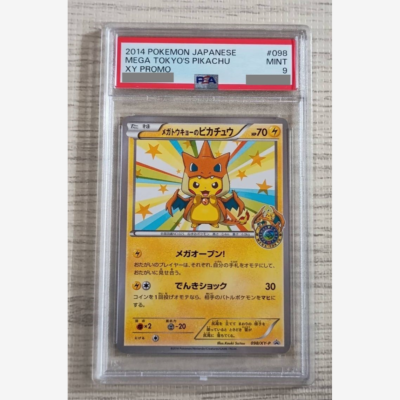 PSA 9 Mega Tokyo's Pikachu 098/XY-P Charizard Poncho Promo Pokemon