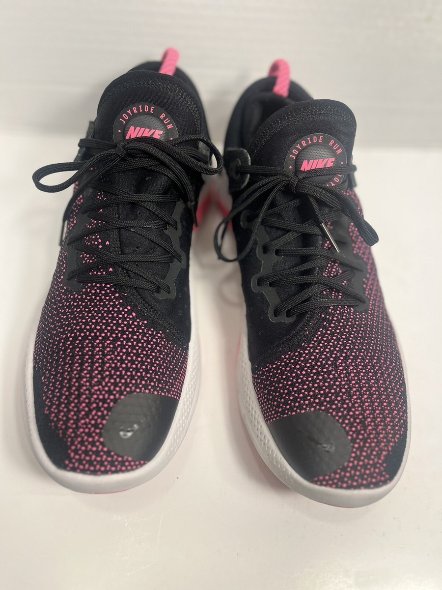 Nike Joyride Run Flyknit Mens Size 13 Running Shoes Black Pink