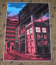 TIM DOYLE Art 5X7 Postcard DOCTOR WHO Magic Box poster print unreal estate T