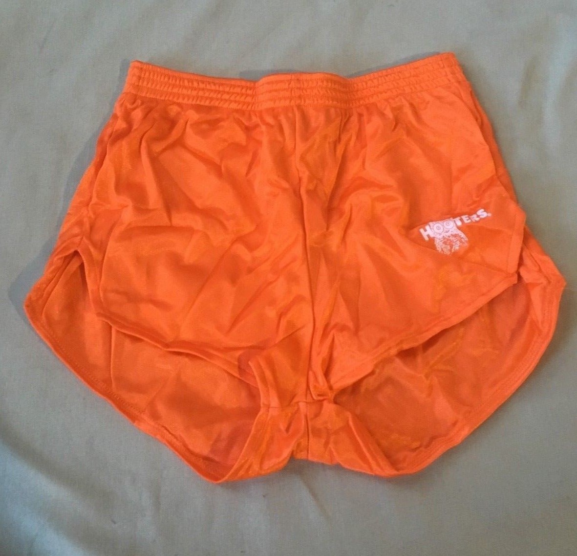 Dolfin Hooters Owl Original Authentic Uniform Nylon Shorts Orange XXXS 3XS New