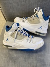 AIR JORDAN FLIGHT 23 Boys Size 7Y White Blue Gray Basketball Shoes 512235-105