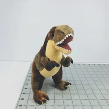 Wild Republic Dinosaur 8 Inch Plush T-Rex Red Brown Beige Stuffed Animal Toy