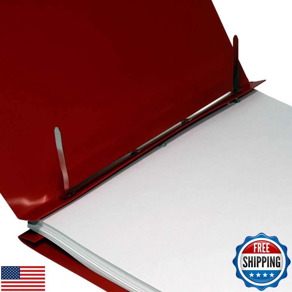 11x17 Report Cover Pressboard Binder Poly Panels Includes Fold-Over Metal Fas - Image 3 of 4
