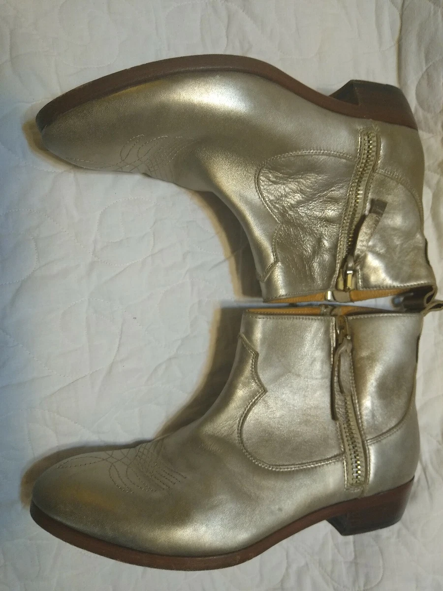 GOLDEN GOOSE DELUXE BRAND VENEZIA WOMEN METALLIC ANOUK LEATHER