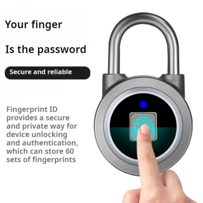 Fingerprint Padlock Locker Locks,Sall Outdoor Weatherproof Bluetooth - View #3