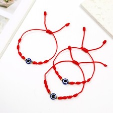 3Pcs/set 7 Knots Evil eye Red String Protection Lucky Macrame Women Men Bracelet