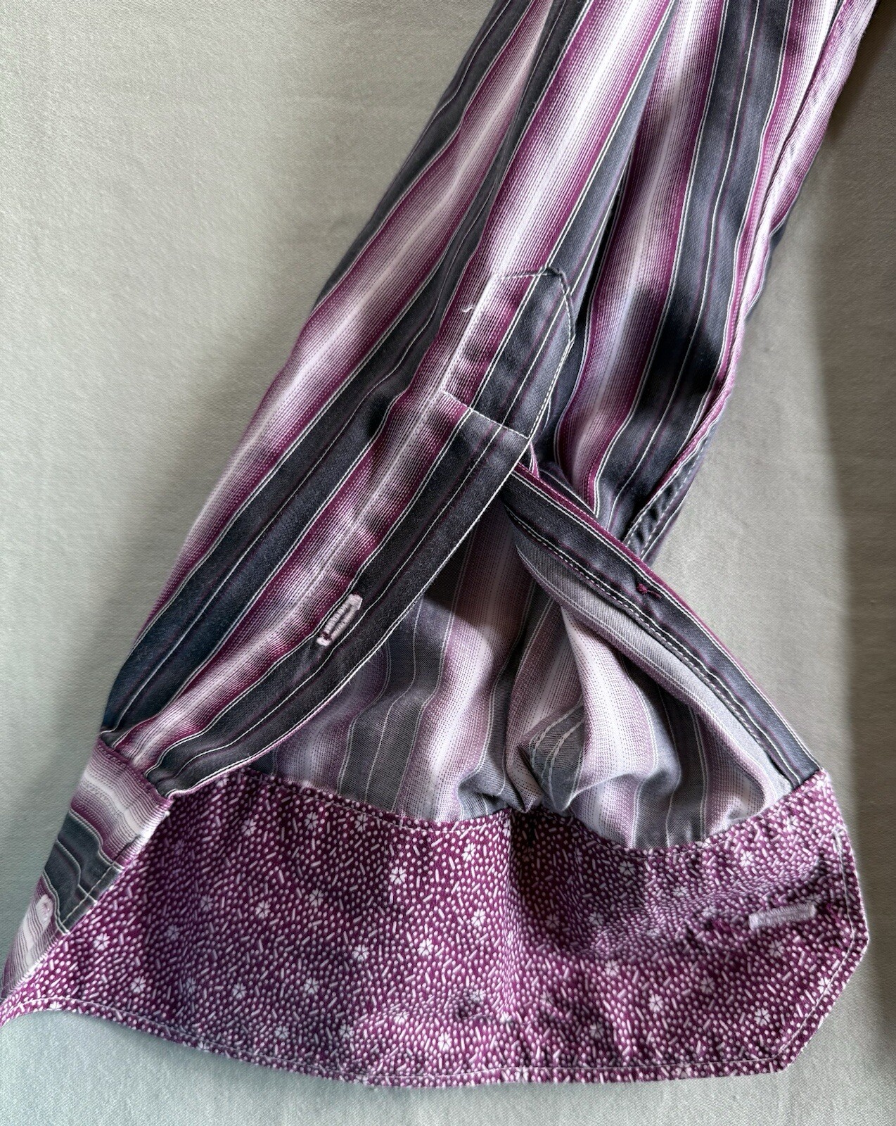 Bugatchi UOMO Long Sleeve Button Up Pattern Top S… - image 8