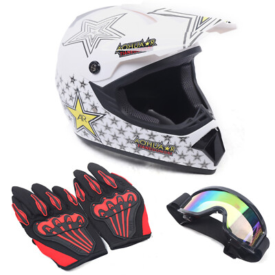 ABS + Foam Breathable Motorcycle Helmet Set Sturdy Shell Metal Tortoise  Buckle | eBay