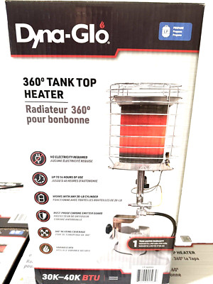    Dyna-Glo - Tank Top Propane Gas Heater  40,000 BTU Portable Outdoor Indoor
