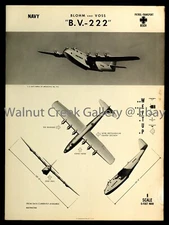 WWII Aircraft ID Poster, Blohm & Voss BV-222, Art Print on 11x14" 09206