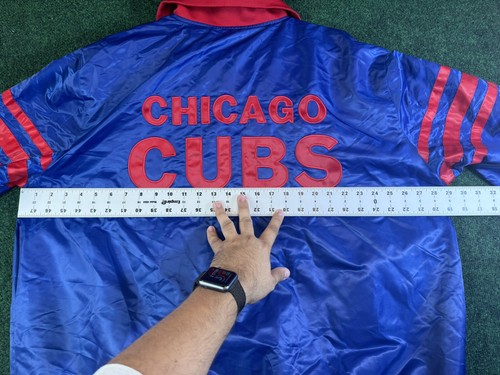 Men's Starter Royal Chicago Cubs The Captain II Full-Zip Varsity Jacket 3XL - Picture 7 of 8