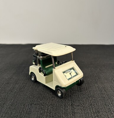 Vntg Fossil Golf Cart Desk Clock Novelty Collectible Limited
