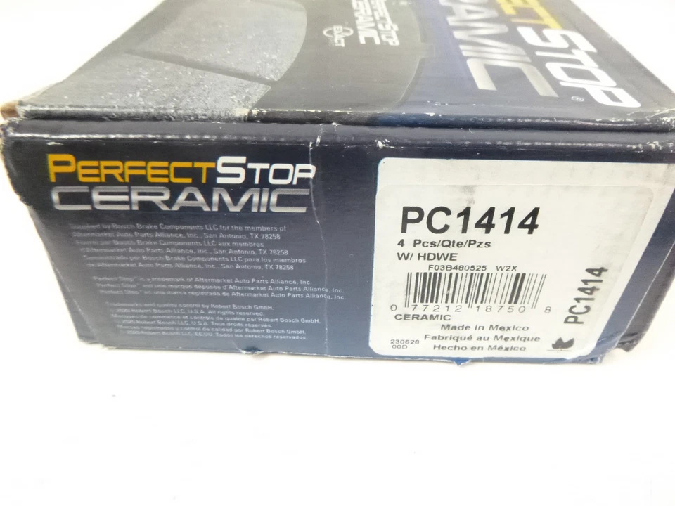 Pastillas de freno delanteras de cerámica Perfect Stop PC1414 para Ford Expedition 2010-2017 Foto 2 de 3