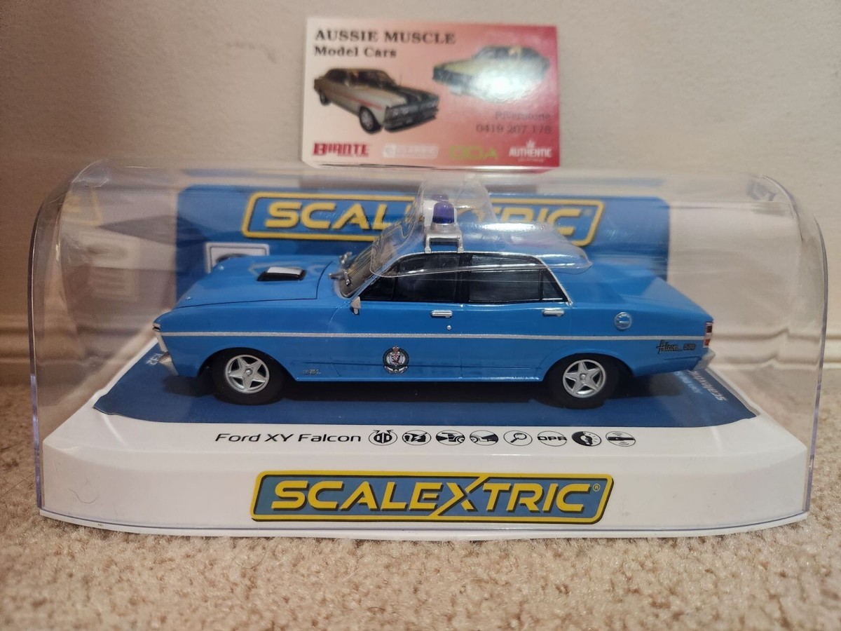 Scalextric 1:32 Scale 1971 Ford XY Falcon 500 Police Car Blue