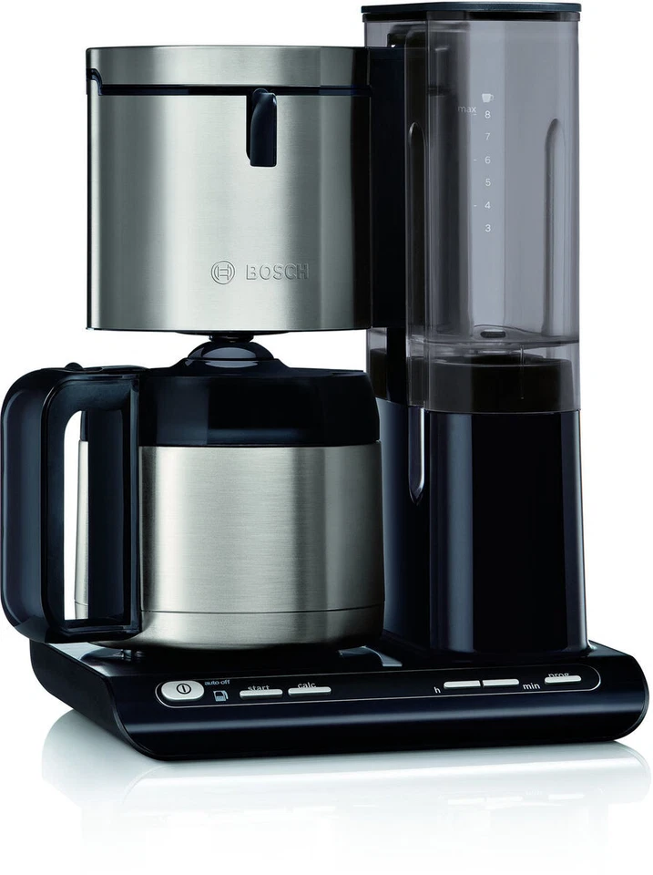Bosch Styline TKA8A683 Filterkaffeemaschine mit Thermokanne - Schwarz/Silber