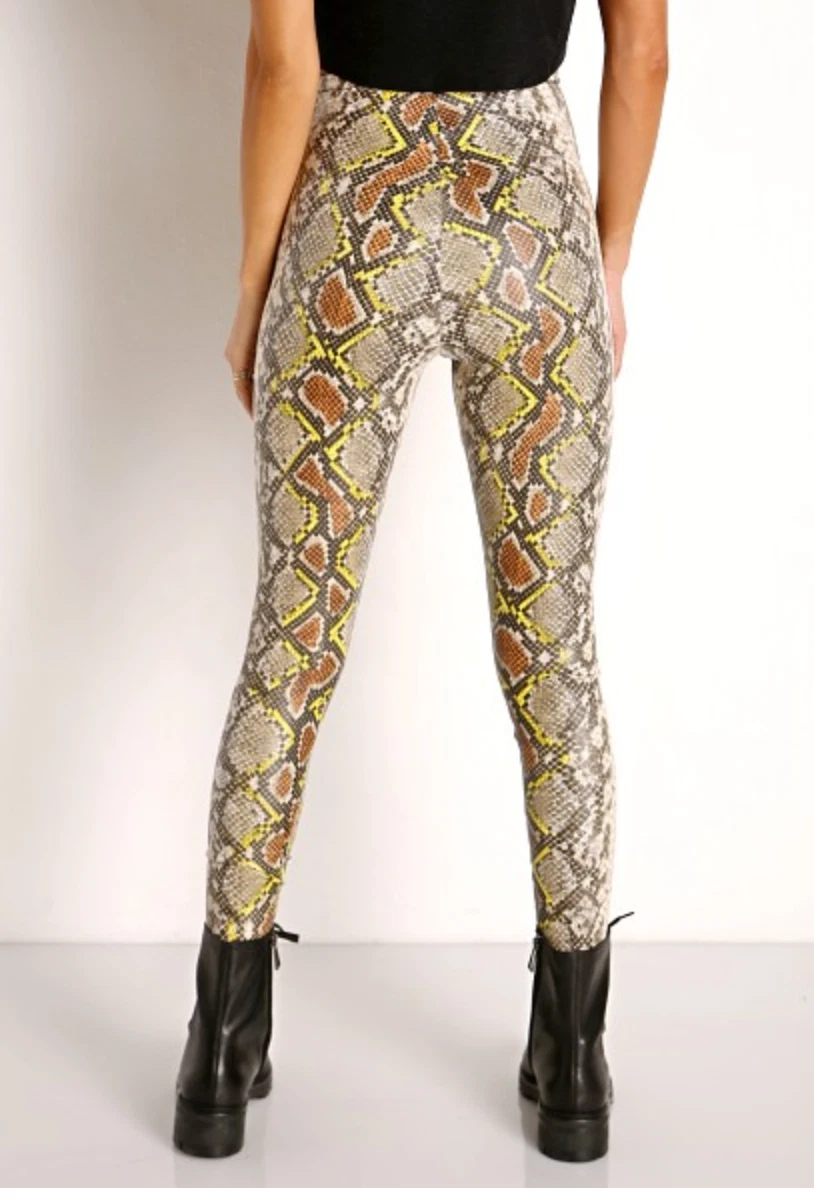 Neon snake print hot sale leggings