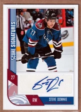 2012-13 Score Signatures #SSSD Steve Downie AUTO - Colorado Avalanche