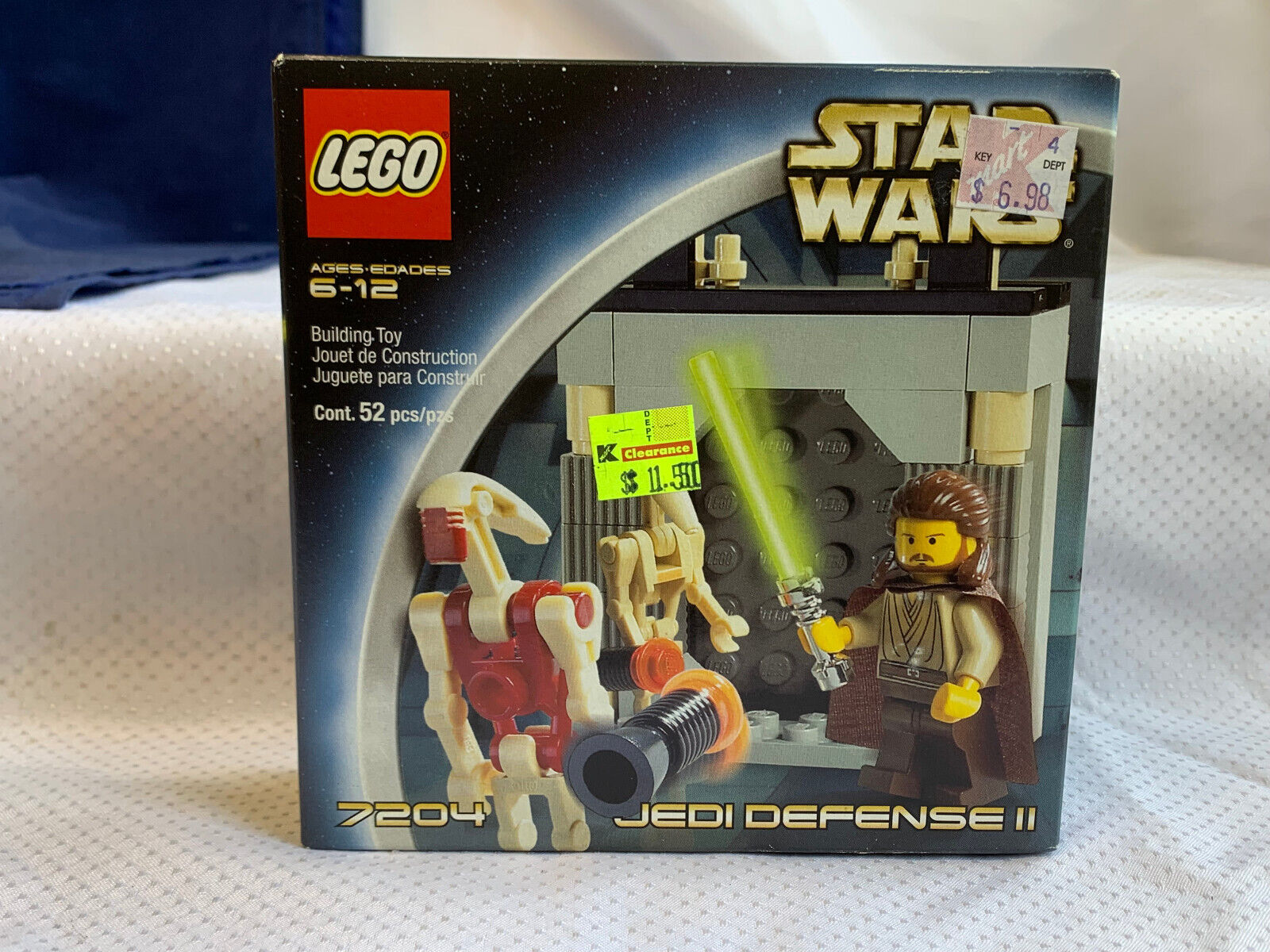 2002 Lego Star Wars "JEDI DEFENSE II" Building Toy #7204 in Factory Sealed Box