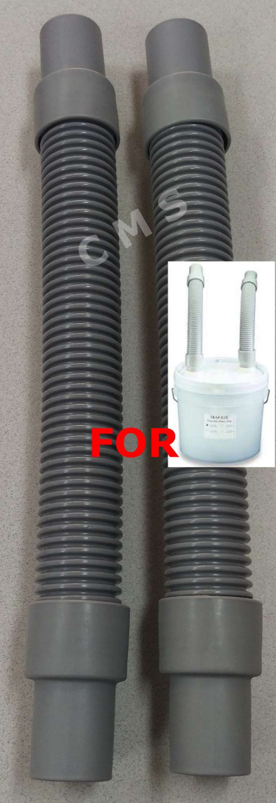 BUFFALO DENTAL Plaster TrapEz Flexible 18" Hoses ONLY Set of 2 62108