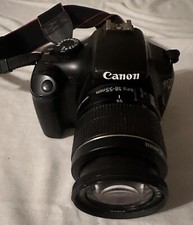 Canon EOS Rebel T3 Digital SLR Camera Black DS126291 EFS 18-55mm Lens Untested