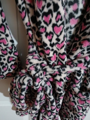 Bata corta de vellón para mujer Victorias Secret M L acogedora felpa salón mediana grande - Imagen 3 de 6