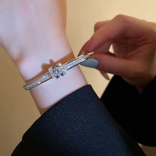 Bracciale donna classico lusso alta qualità acciaio inox fibbia ad H SOLIDO - Foto 12 di 31