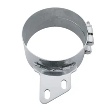6" Stainless Butt Joint Exhaust Clamp - Angled Bracket 