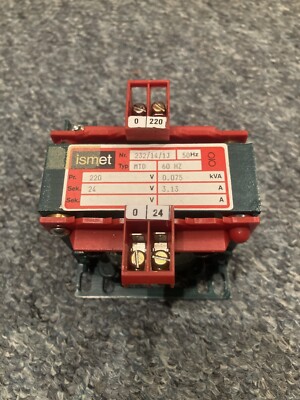 Ismet MTD Transformator Pri.: 220V Sec.: 24 60Hz 3.13A 0.075kVA