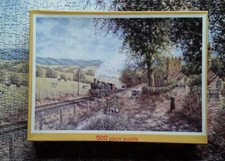Groveley 500 piece jigsaw puzzle Morning Service Classic transport Steam Train
