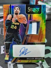 2021-22 Panini Select Dillon Brooks Autograph Memorabilia AM-DBK Tie-Dye 17/25!