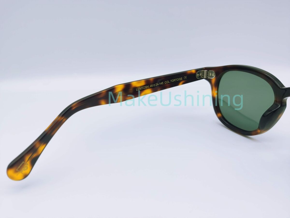 MOSCOT LEMTOSH TORTOISE Frame Green Lenses SunGlasses 46-24 MOSCOT LEMTOSH TORTOISE Frame Green Lenses SunGlasses 46-24