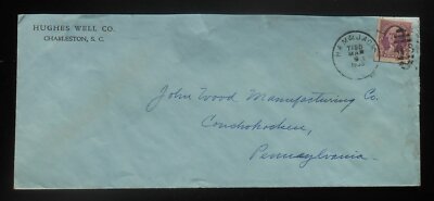 1935 POSTAL HISTORY Hughes Well Co. HAM & JACK R.P.O. Charleston SC Cover